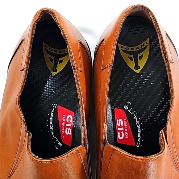 Toschi Mario leather loafer with CIS Carbonlite foot bed. Maple color, size 9.5 - Picture 7 of 9